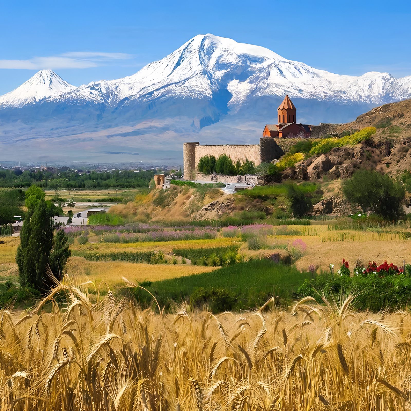 Khor Virap Monastery and Mount Ararat