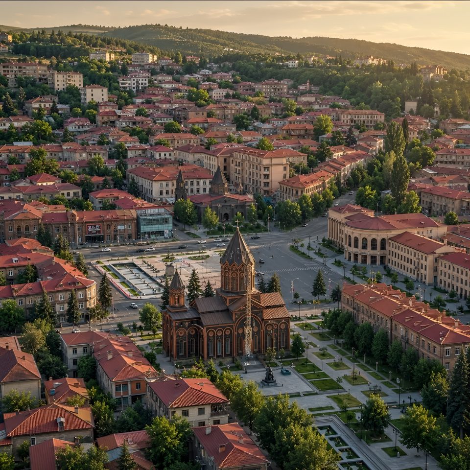 Gyumri et monastère de Marmachen
