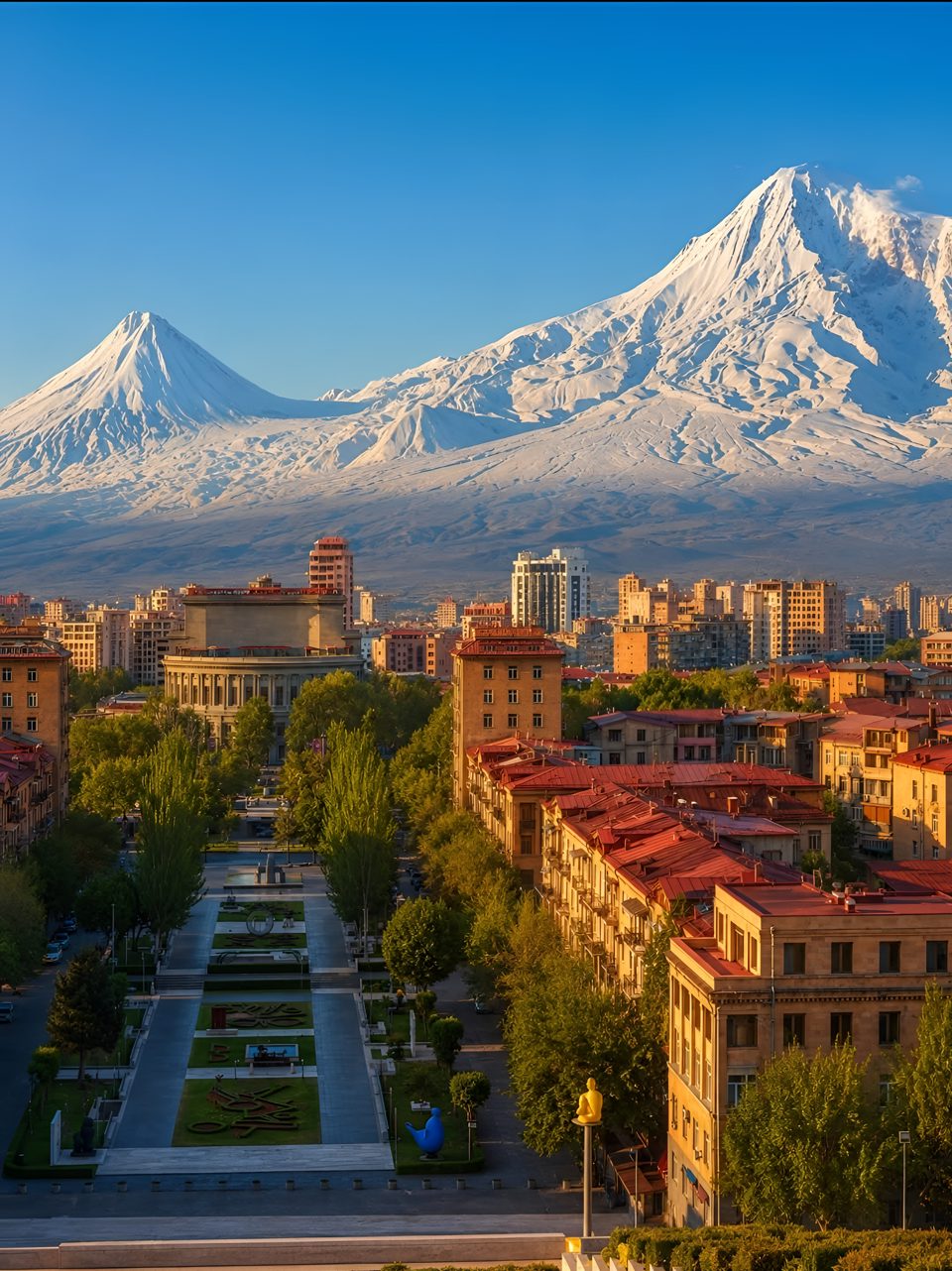 Mount Ararat above Yerevan