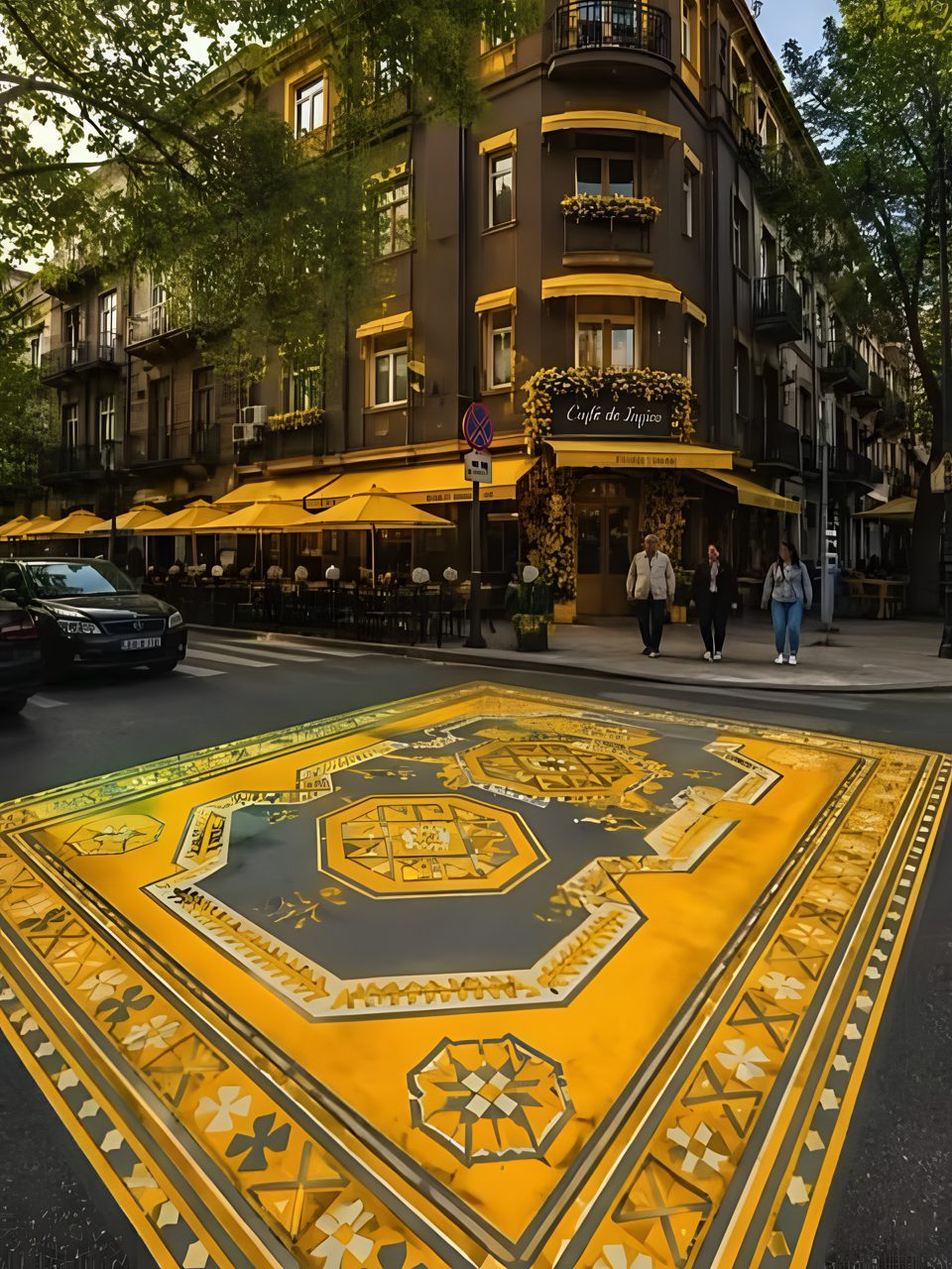 Street carpet, Yerevan