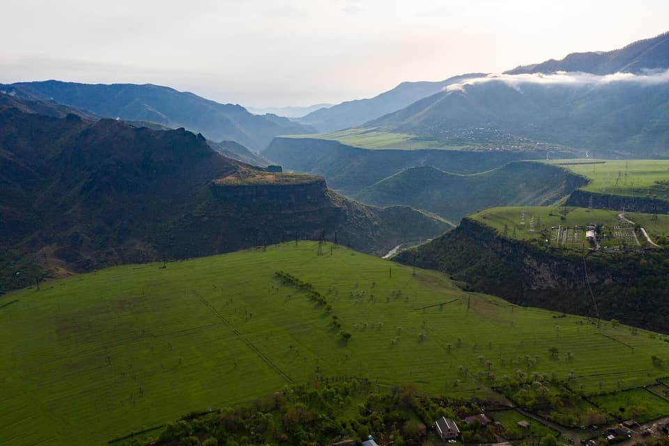 Debed canyon in Lori seen from Akner village
